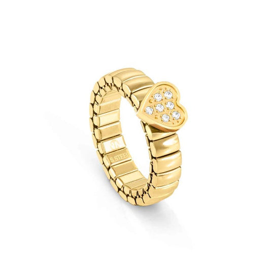 Extension CZ Heart Ring - Gold - 046004/004