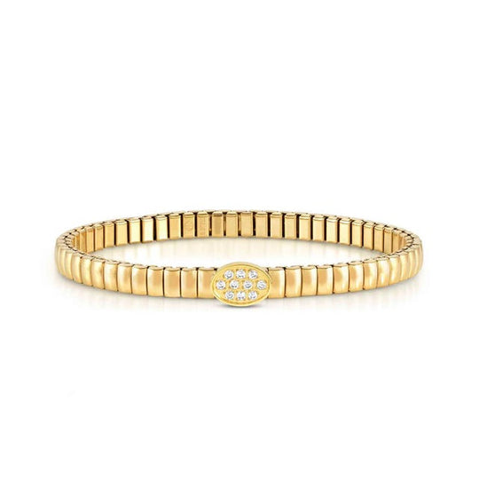 Extension CZ Oval Bracelet - Gold - 046011/053