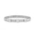 Extension 3 CZ Squares Bracelet - Silver - 046014/056