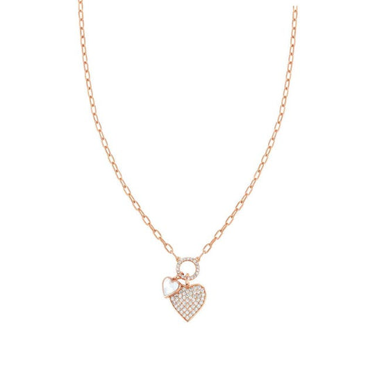 Vita Heart Short Necklace - Rose Gold - 148401/006