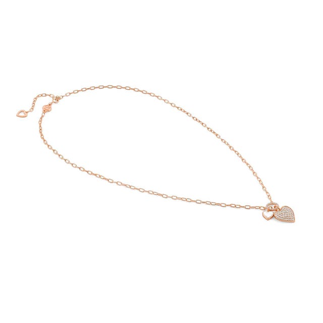 Vita Heart Short Necklace - Rose Gold - 148401/006