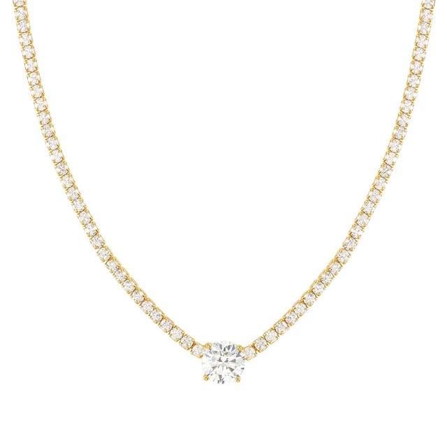 Chic & Charm Joyful CZ Necklace - Gold - 148633/012