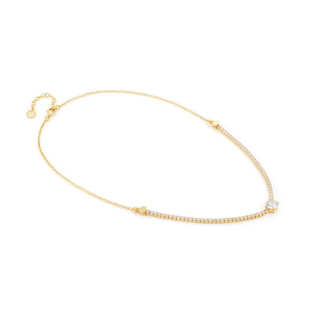 Chic & Charm Joyful CZ Necklace - Gold - 148633/012