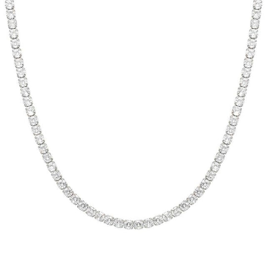 Chic & Charm Joyful Tennis Necklace - Silver - 148644/010