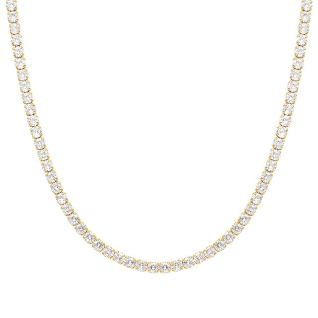 Chic & Charm Joyful Tennis Necklace - Gold - 148644/012