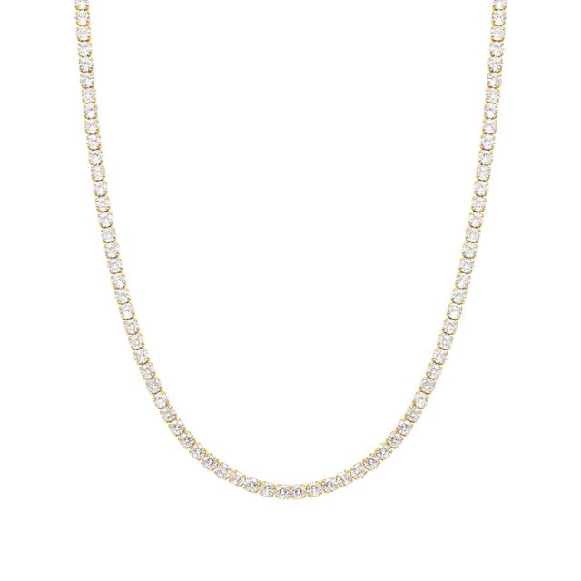 Chic & Charm Joyful Tennis Necklace - Gold - 148644/012