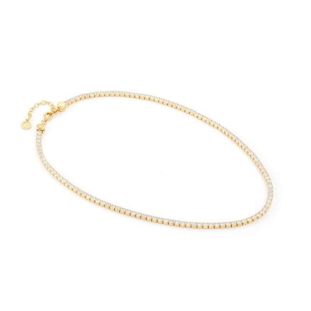 Chic & Charm Joyful Tennis Necklace - Gold - 148644/012