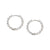Chic & Charm Joyful CZ Hoop Earrings - Silver - 148635/010