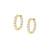 Chic & Charm Joyful CZ Hoop Earrings - Gold - 148635/012