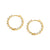 Chic & Charm Joyful CZ Hoop Earrings - Gold - 148635/012