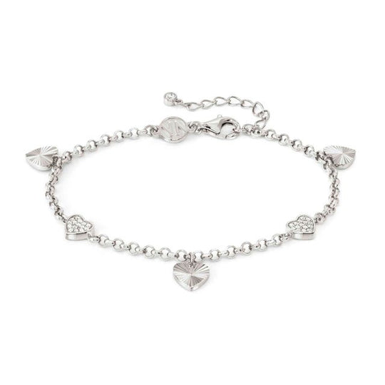 Truejoy Heart Pendants Bracelet - Silver - 240101/004
