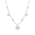 Truejoy Necklace With Heart Pendants - Silver - 240102/004