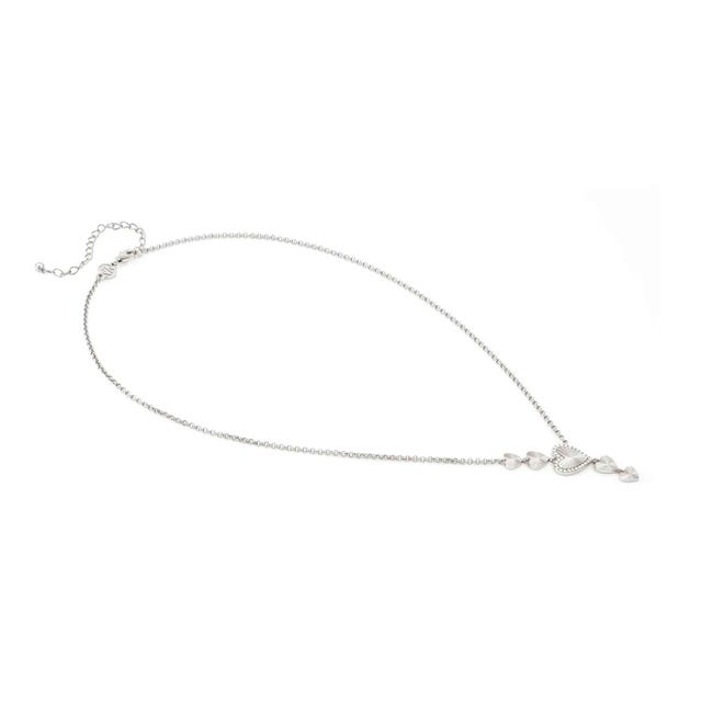 Truejoy Necklace With Etched Hearts - Silver - 240103/004