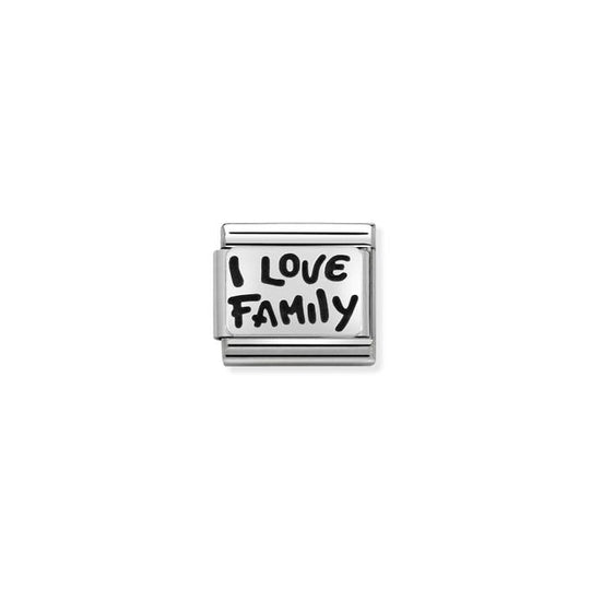 Classic I Love Family Link - Silver - 330102/34