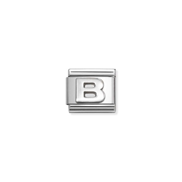 Classic Letter B Link - Silver - 330113/02