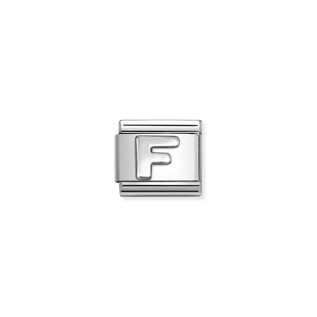 Classic Letter F Link - Silver - 330113/06