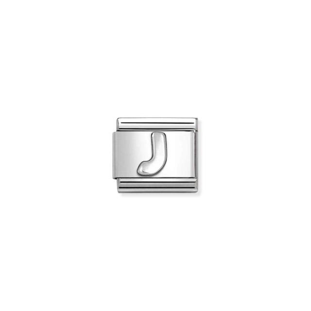 Classic Letter J Link - Silver - 330113/10