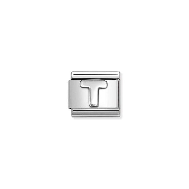 Classic Letter T Link - Silver - 330113/20