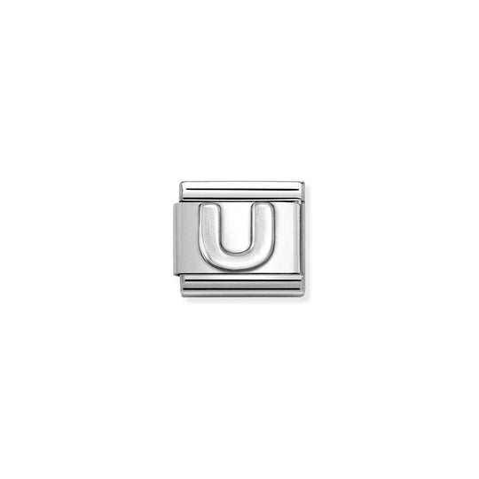 Classic Letter U Link - Silver - 330113/21