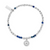 Kyanite Throat Chakra Bracelet - Silver - SBKY682