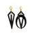 Crescent Hoop Earrings - Black - 18ECRHB