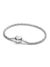 Heart Clasp Faceted Snake Chain Bracelet - Sterling Silver - 594236C00