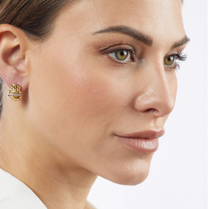 Panorama Diamond Earrings - 18ct Yellow Gold - OR587BBR-GB