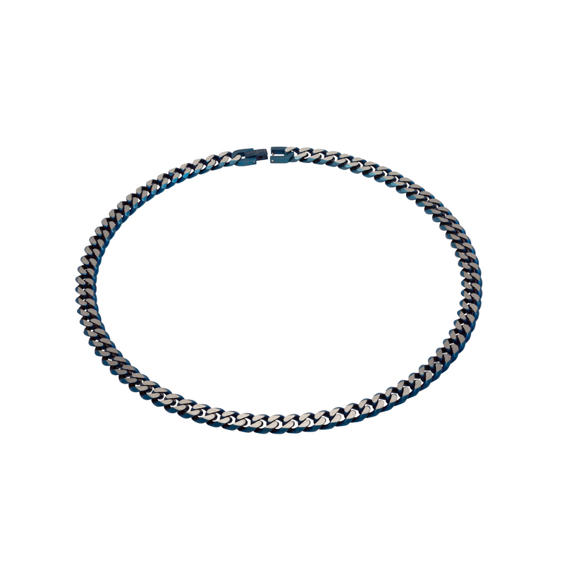 Steel Necklace - Matte Blue - LAK-130