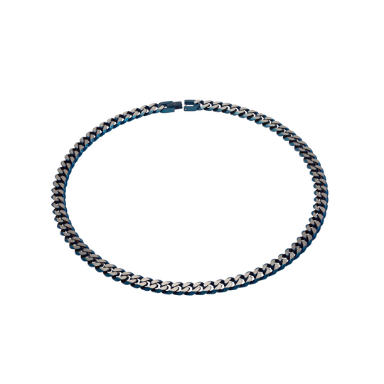 Steel Necklace - Matte Blue - LAK-130