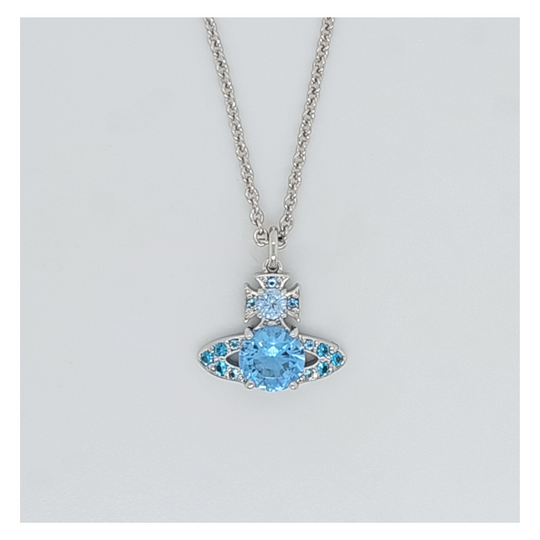 Ismene Pendant - Silver/Light Blue - 630203D7-02P426