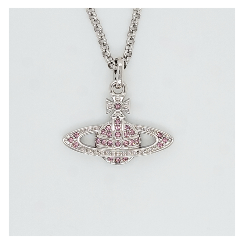 Mini Bas Relief Pendant - Silver/Iris - 63020086-02P551