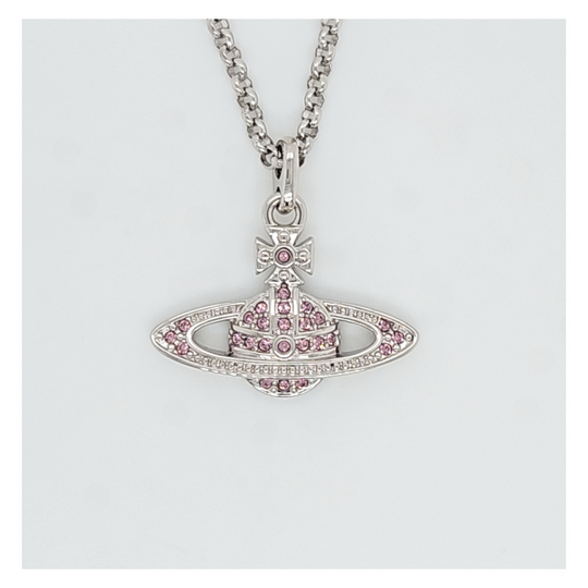 Mini Bas Relief Pendant - Silver/Iris - 63020086-02P551
