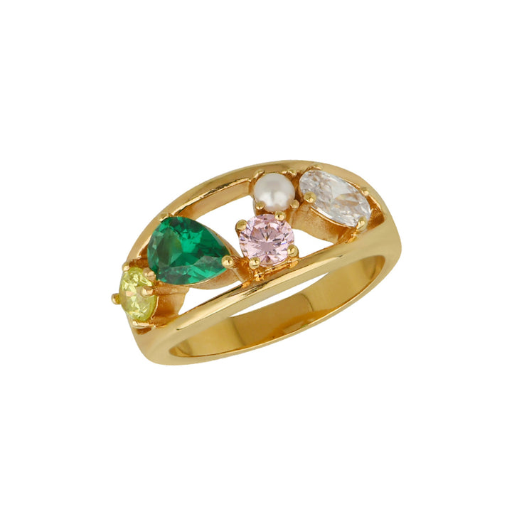 Sofia Cluster Ring - Gold - AS22CLR01