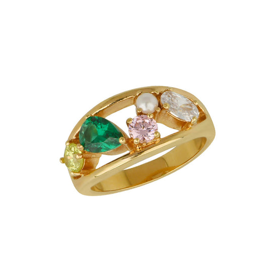 Sofia Cluster Ring - Gold - AS22CLR01