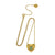 Luna Heart Necklace - Gold/Green - ASSGN