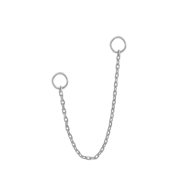 Add On Chain Plaque, Small - 9ct White Gold - CAO-S-WG