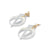 Petite Crescent Hoop Earrings - White - 24EPCHw