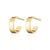 Wide Huggie Hoop Earrings - Gold - SPSEGWH