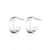 Wide Huggie Hoop Earrings - Silver - SPSESWH