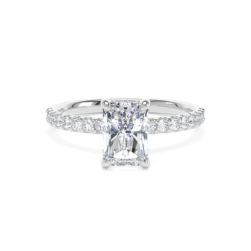 Platinum Radiant Cut Laboratory Grown Diamond Engagement Ring - 1.25ct