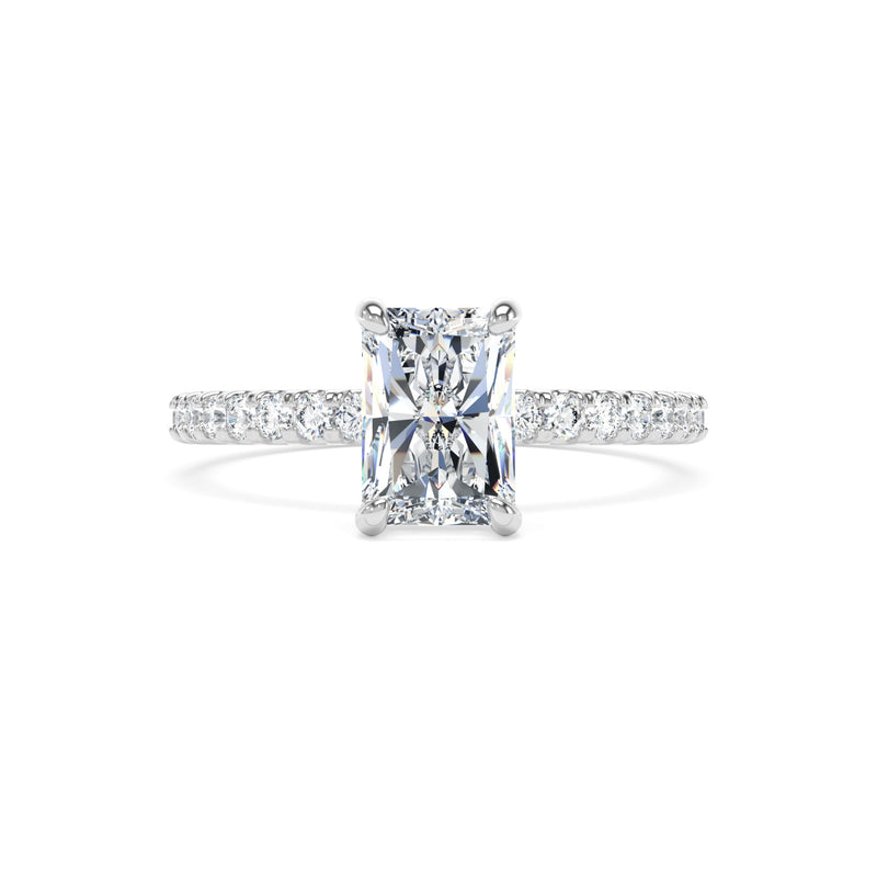 Platinum Radiant Cut Laboratory Grown Diamond Engagement Ring - 1.25ct