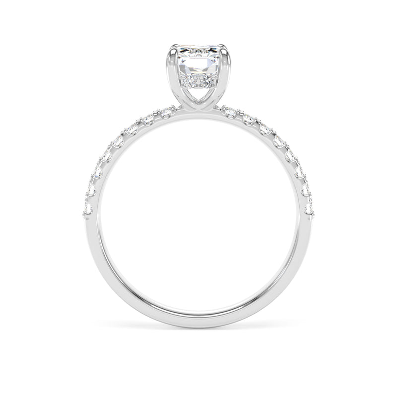 Platinum Radiant Cut Laboratory Grown Diamond Engagement Ring - 1.25ct