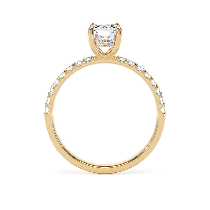 18ct Yellow Gold Radiant Cut Laboratory Grown Diamond Engagement Ring - 2.30ct