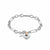 Cariad Heart Bracelet - Silver/Rose - XX3SCBR6