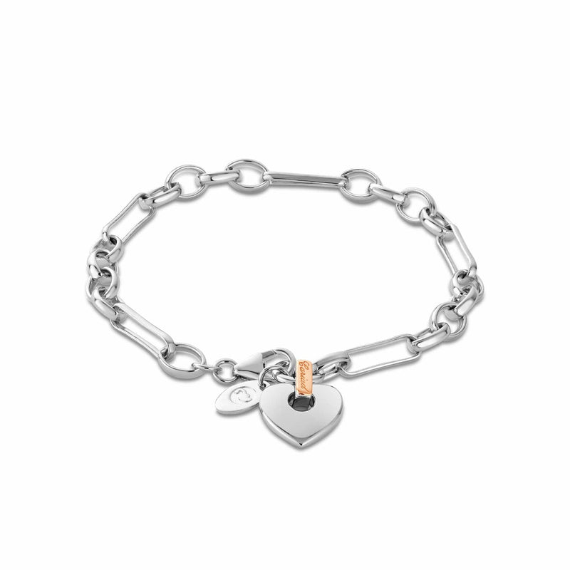 Cariad Heart Bracelet - Silver/Rose - XX3SCBR6