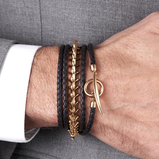 Serpent's Trace Slim Bracelet - Large - Gold ~ ST012.YVNABZL