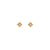 Ziggy Micro North Star Stud Earrings - Gold - AS22SGE19