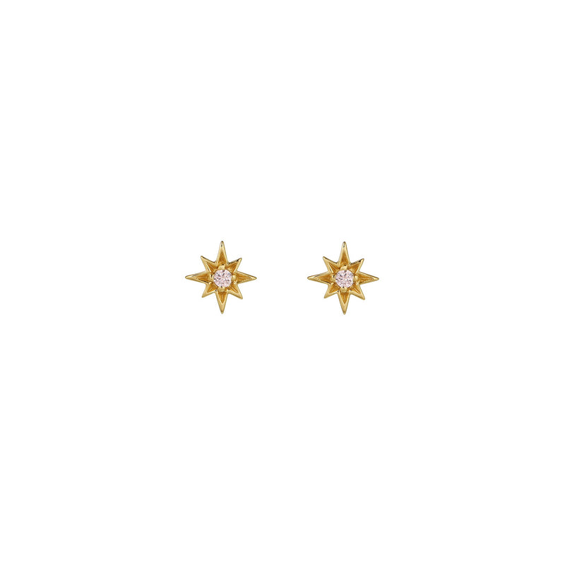 Ziggy Micro North Star Stud Earrings - Gold - AS22SGE19