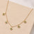 Ziggy Tiny Star Choker Necklace - Emerald/Gold - AS22SGN03