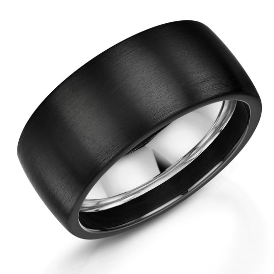 Matte Zirconium Wedding Ring